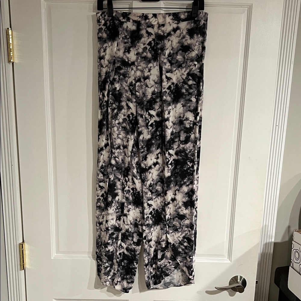 Peyton Jenson Black and White Tie-Dye Pants from Evereve